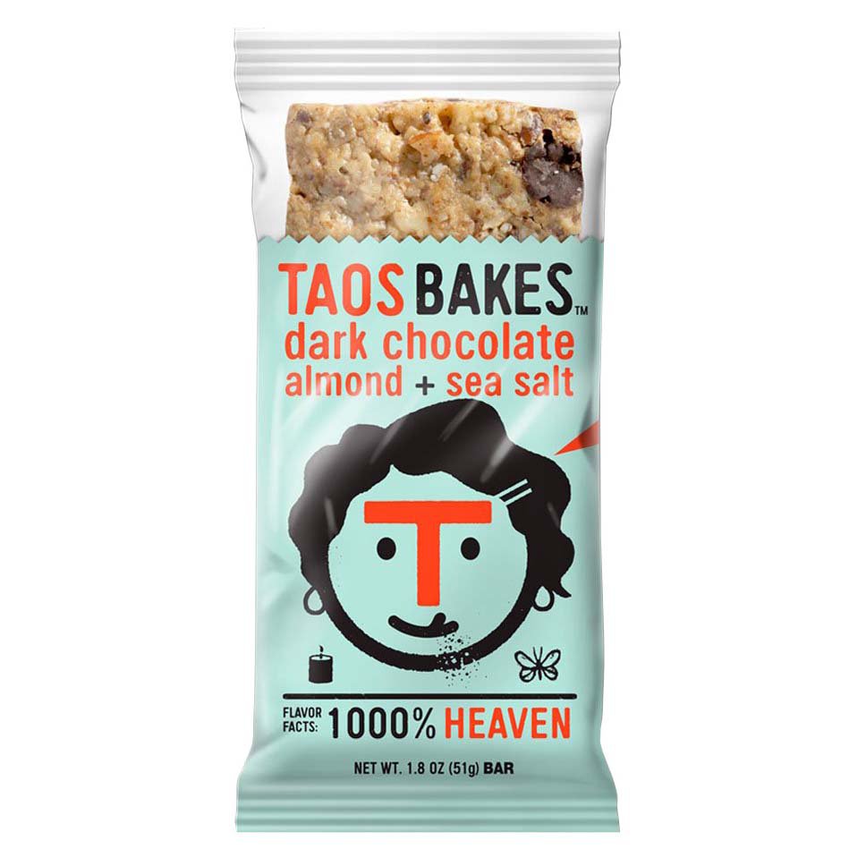 Taos Bakes Dark Chocolate Almond Sea Salt Bar