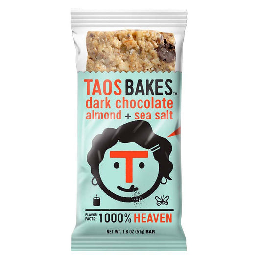 Taos Bakes Dark Chocolate Almond Sea Salt Bar