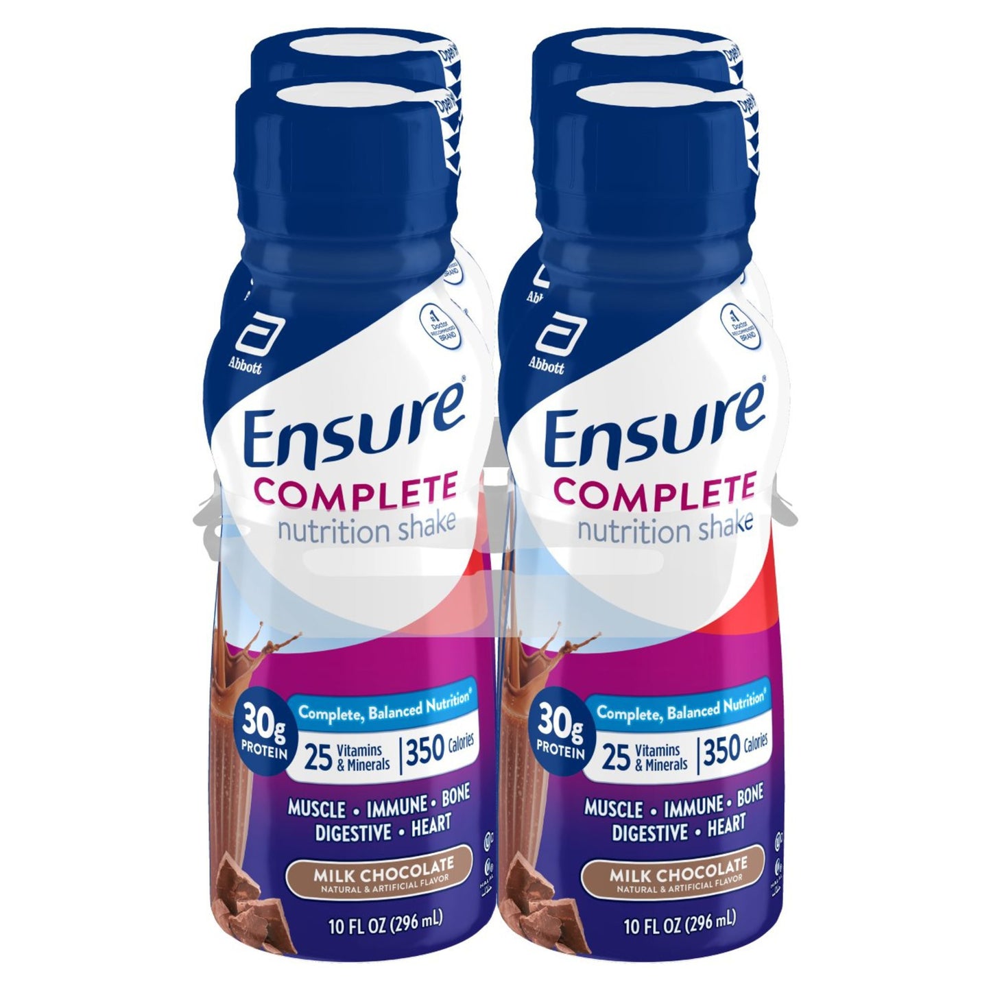 Ensure Complete 30g Protein Nutrition Shakes 4 pk Bottles - Milk Chocolate