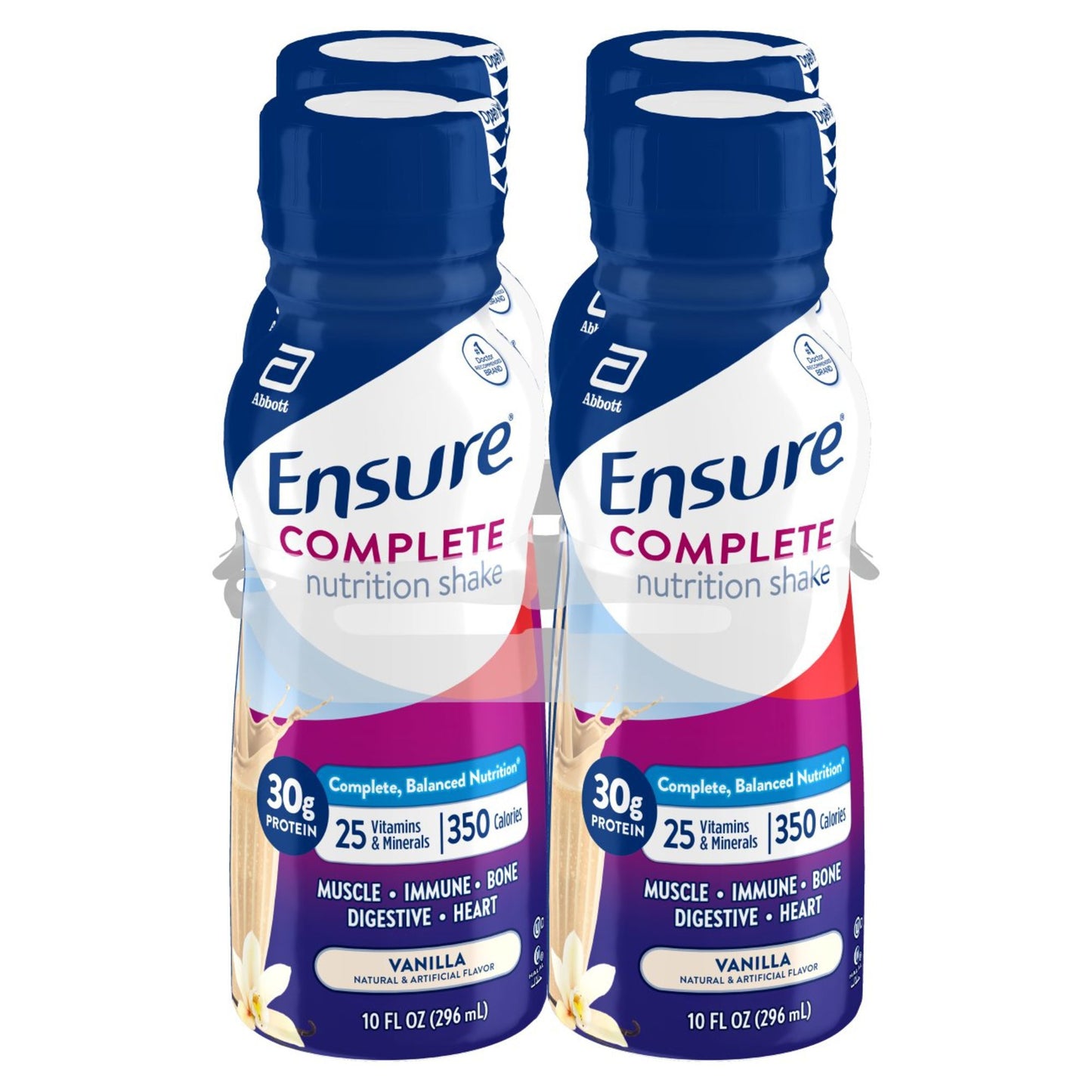 Ensure Complete Nutrition Shakes 4 pk Bottles - Vanilla