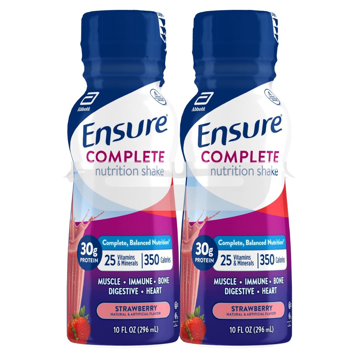 Ensure Complete 30g Protein Nutrition Shakes 4 pk Bottles - Strawberry