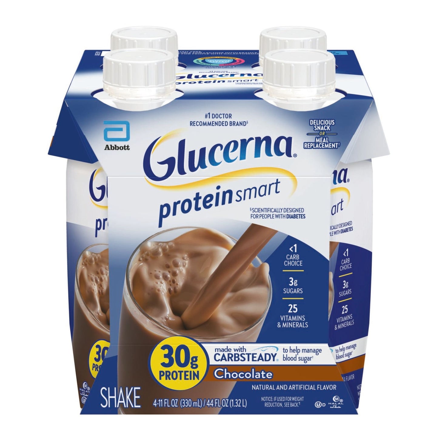 Glucerna 30g High Protein Nutrition Shakes - Chocolate