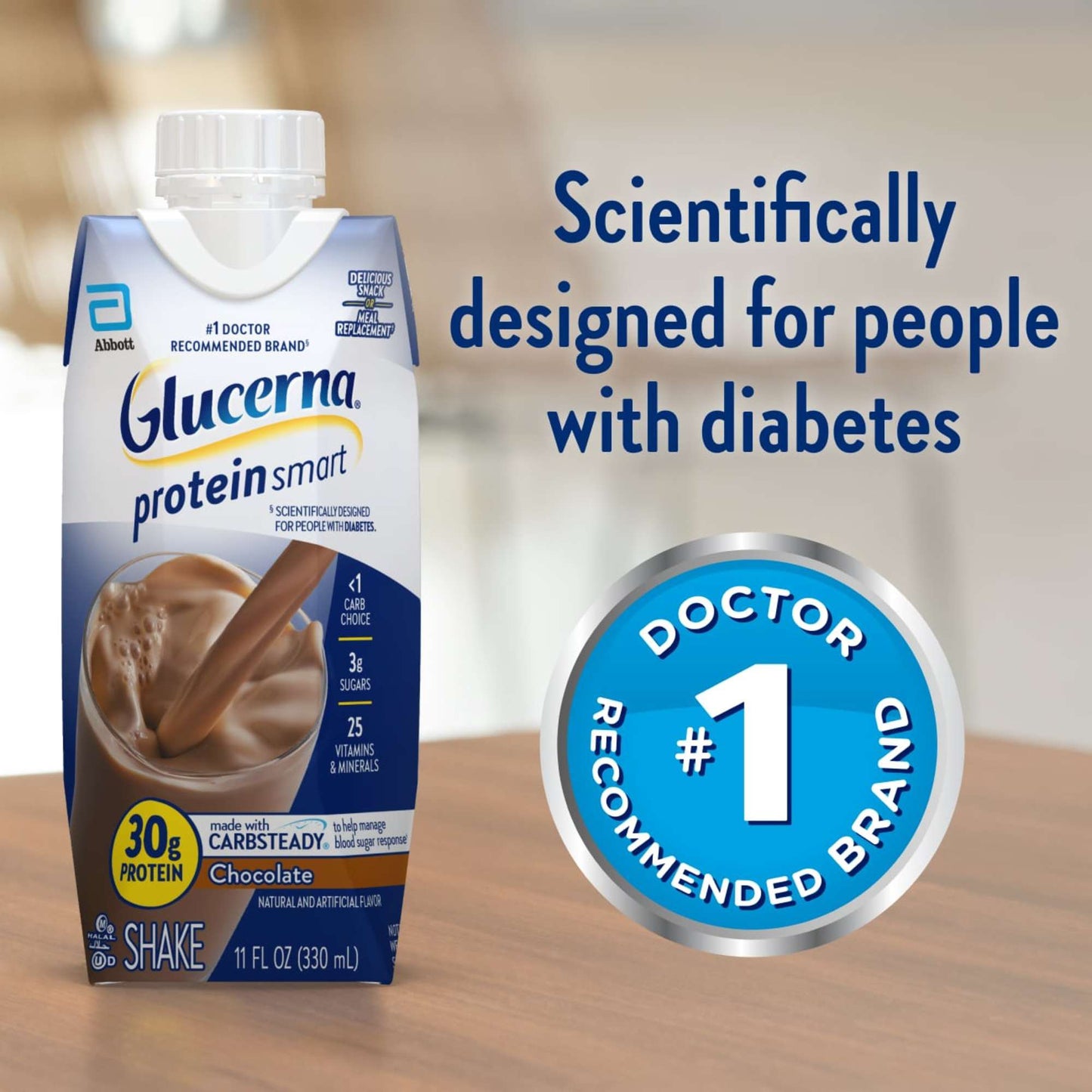 Glucerna 30g High Protein Nutrition Shakes - Chocolate