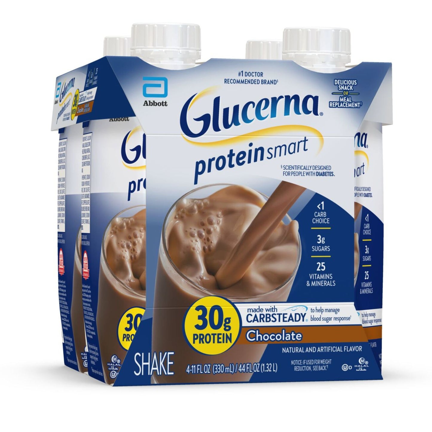 Glucerna 30g High Protein Nutrition Shakes - Chocolate
