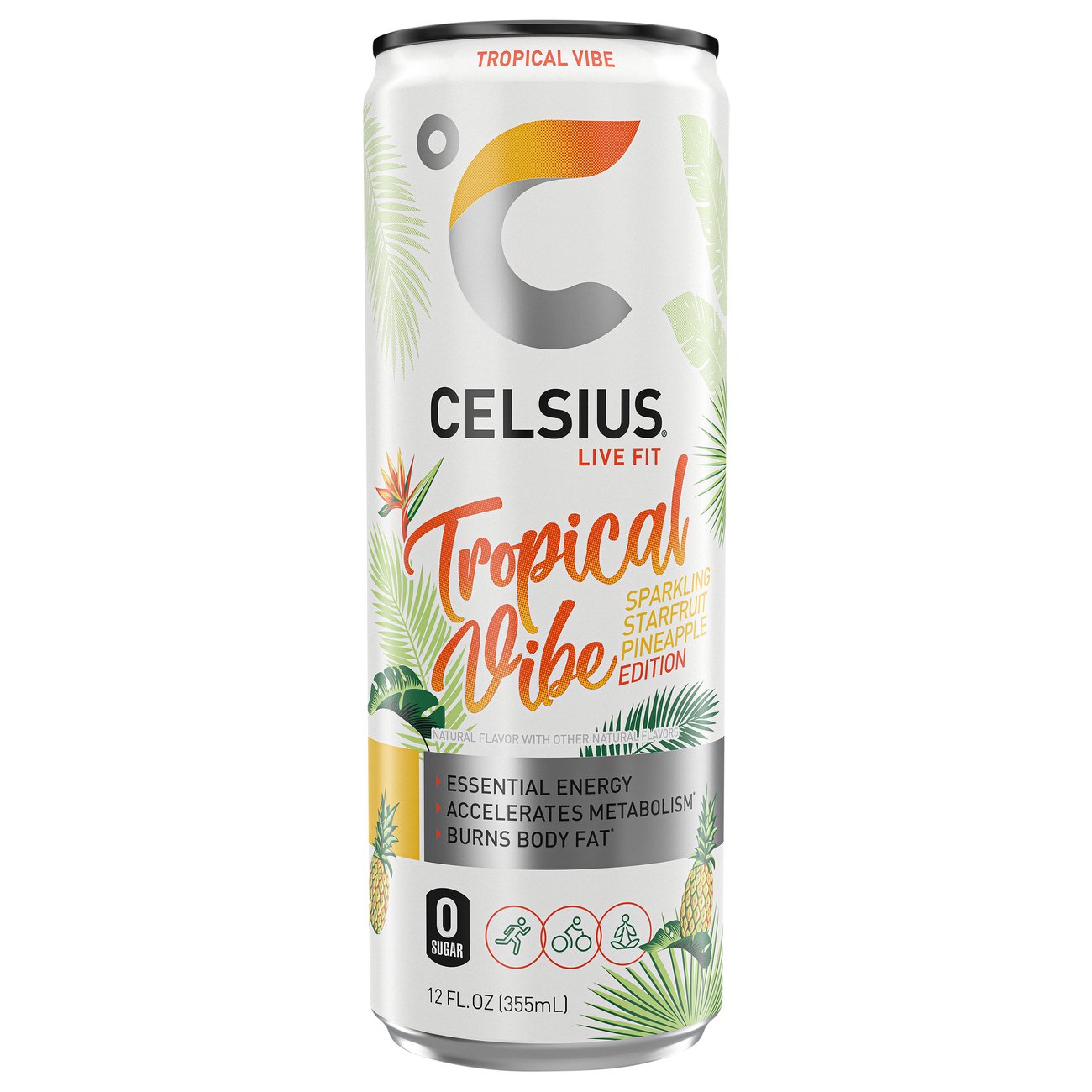 Celsius Sparkling Zero Sugar Energy Drink - Tropical Vibe