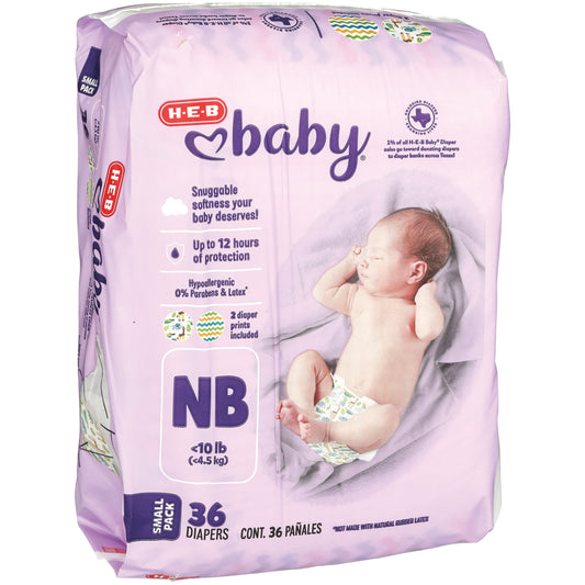 H-E-B Baby Small Pack Diapers - Newborn