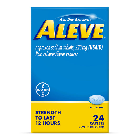 Aleve Pain & Fever Relief Naproxen 220 mg Tablets