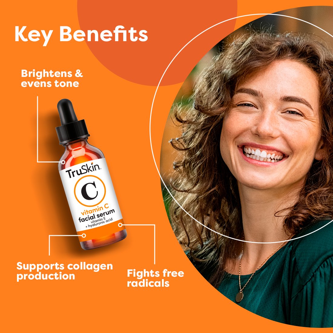 TruSkin Vitamin C Anti-Aging with Hyaluronic Acid Face Serum