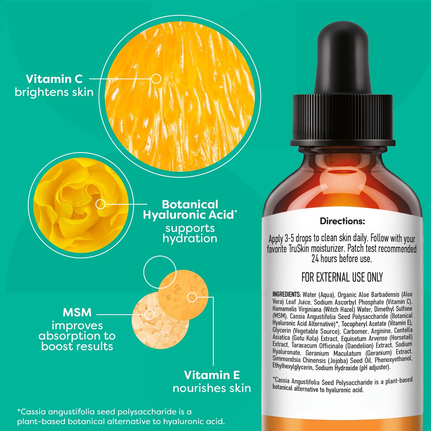 TruSkin Vitamin C Anti-Aging with Hyaluronic Acid Face Serum