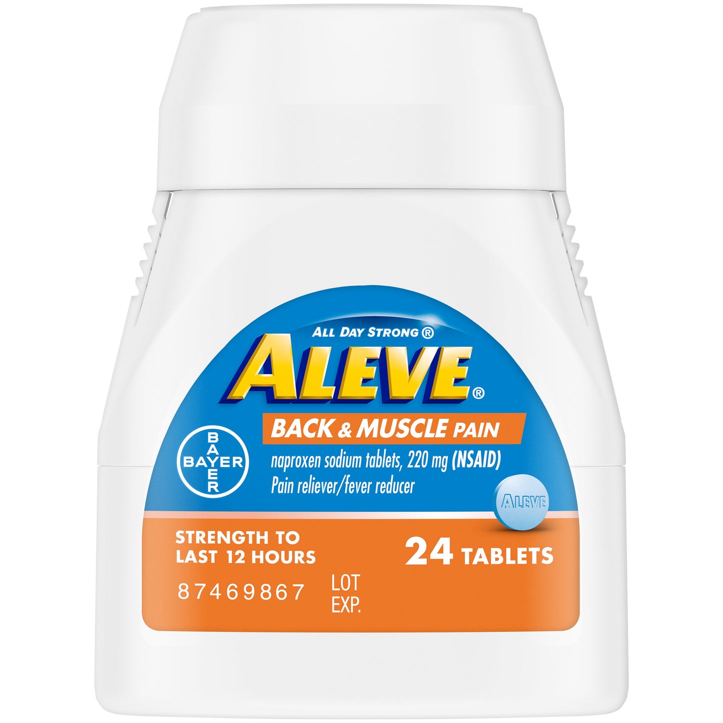 Aleve Back & Muscle Pain Naproxen 220mg Tablets