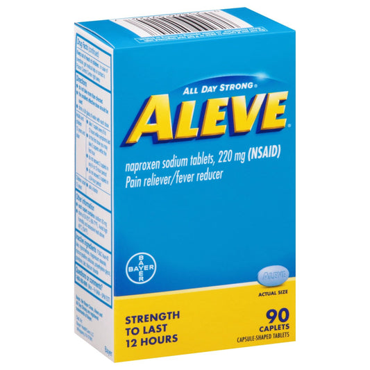 Aleve Pain Reliever/Fever Reducer Naproxen 220mg Caplets