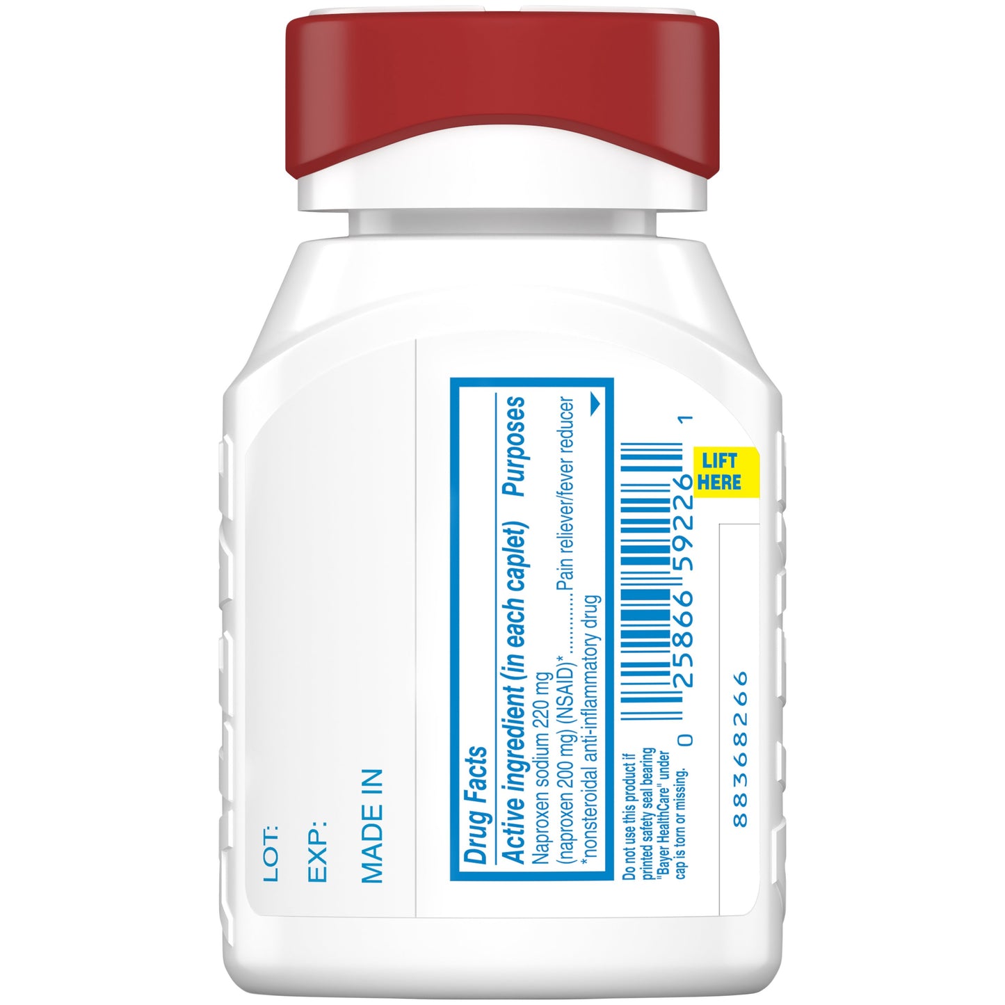 Aleve Pain Reliever Caplets - Easy Open Arthritis Cap