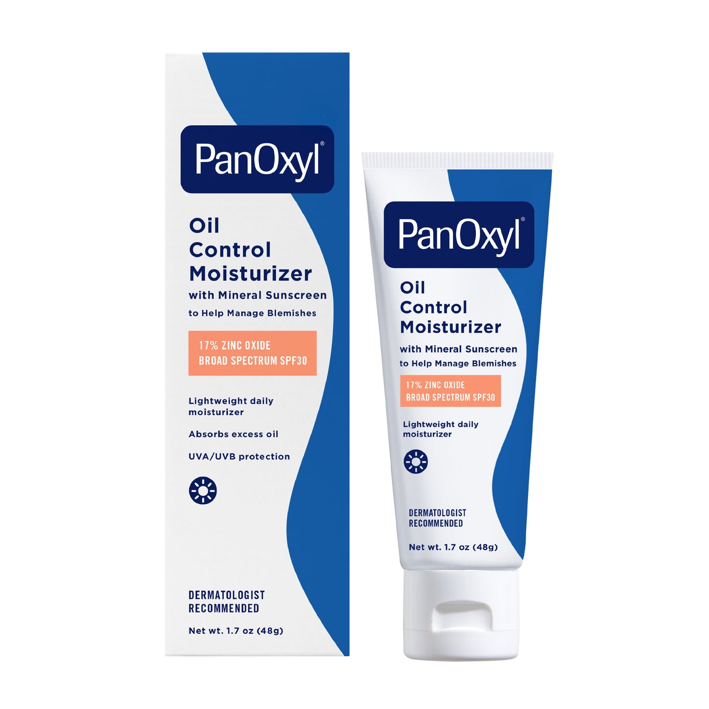 PanOxyl AM Oil Control Moisturizer with Mineral Sunscreen for Acne Prone Skin
