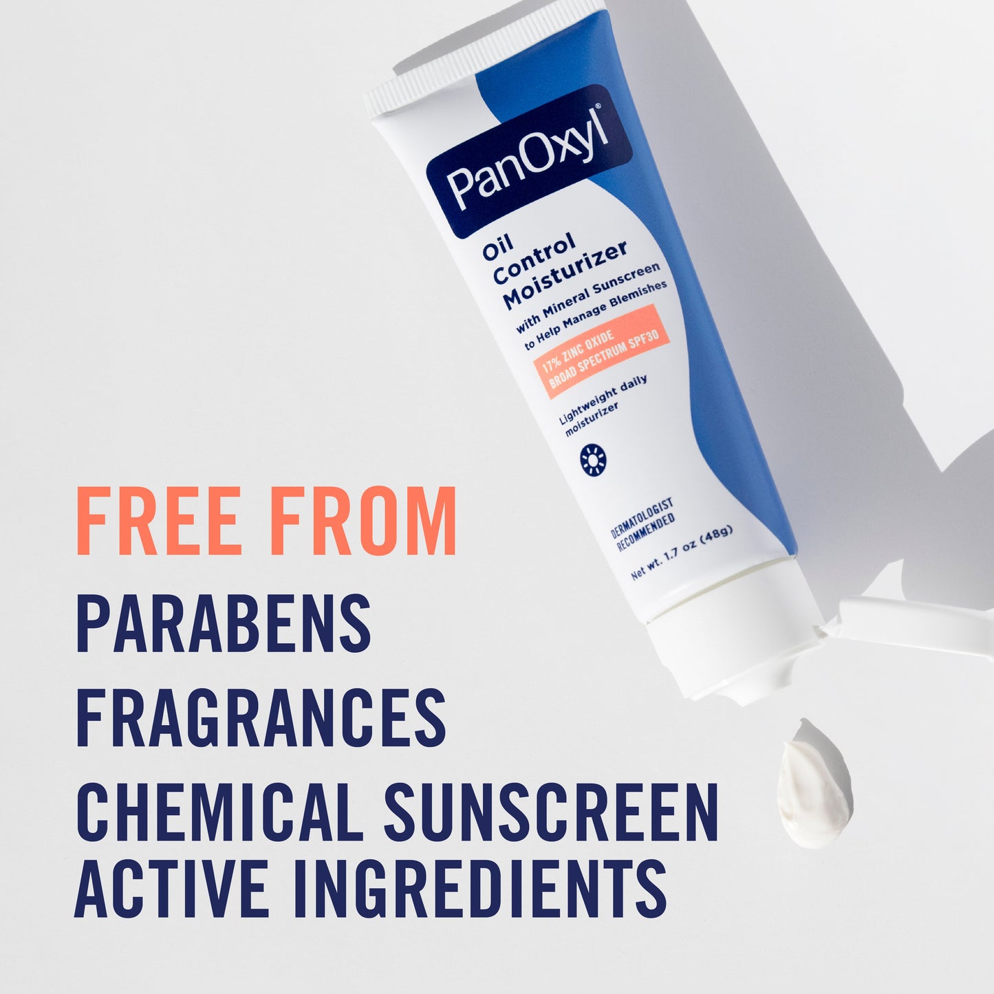 PanOxyl AM Oil Control Moisturizer with Mineral Sunscreen for Acne Prone Skin