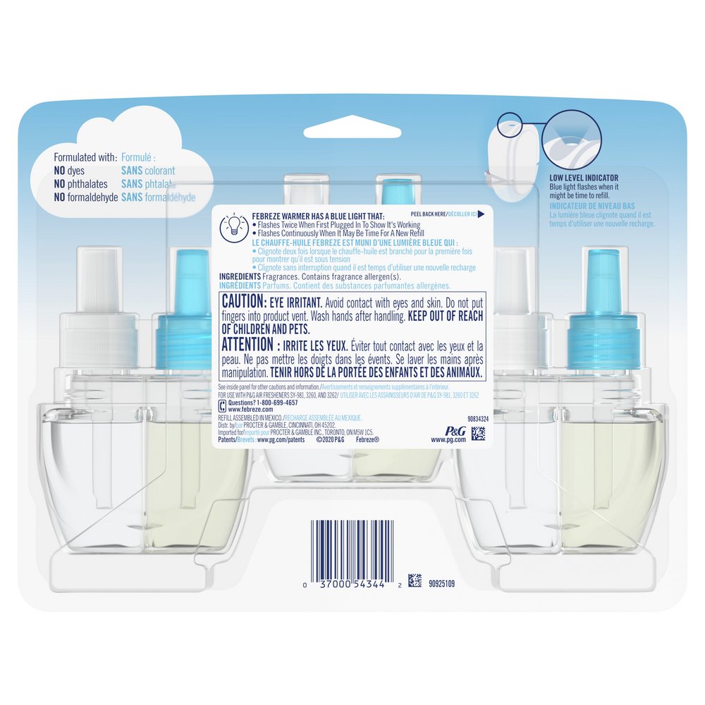 Febreze Plug Linen & Sky Scented Oil Refills