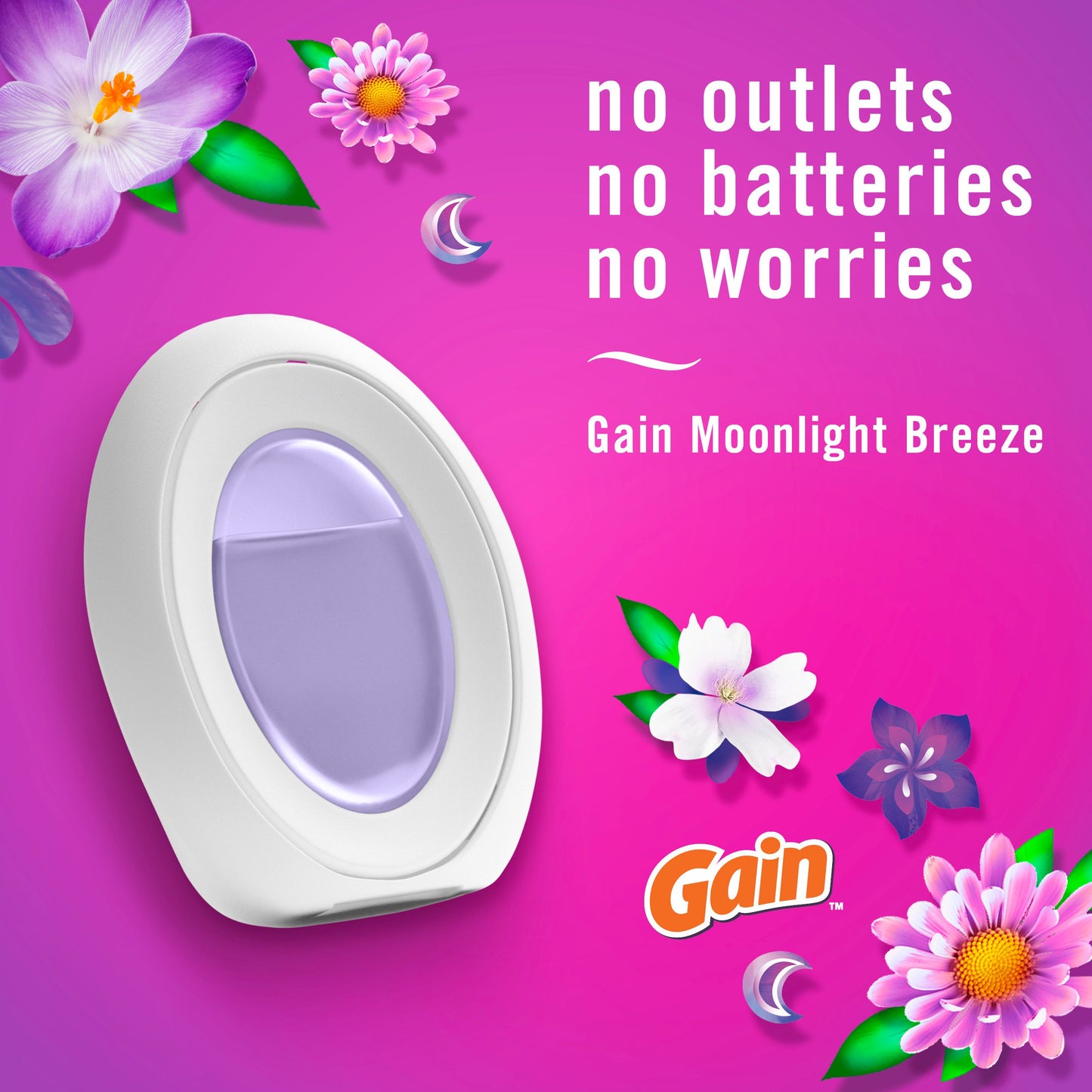 Febreze Bathroom Air Freshener - Moonlight Breeze with Gain Scent
