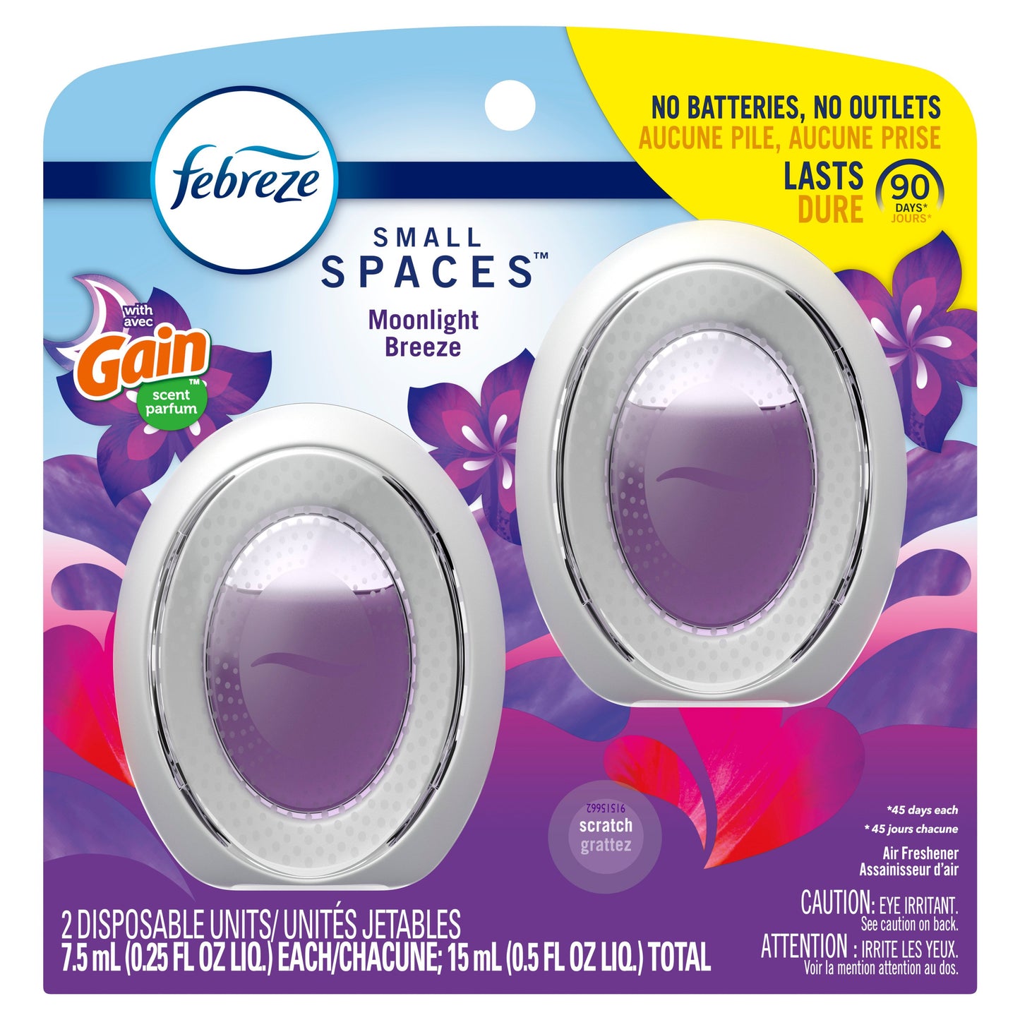 Febreze Bathroom Air Freshener - Moonlight Breeze with Gain Scent
