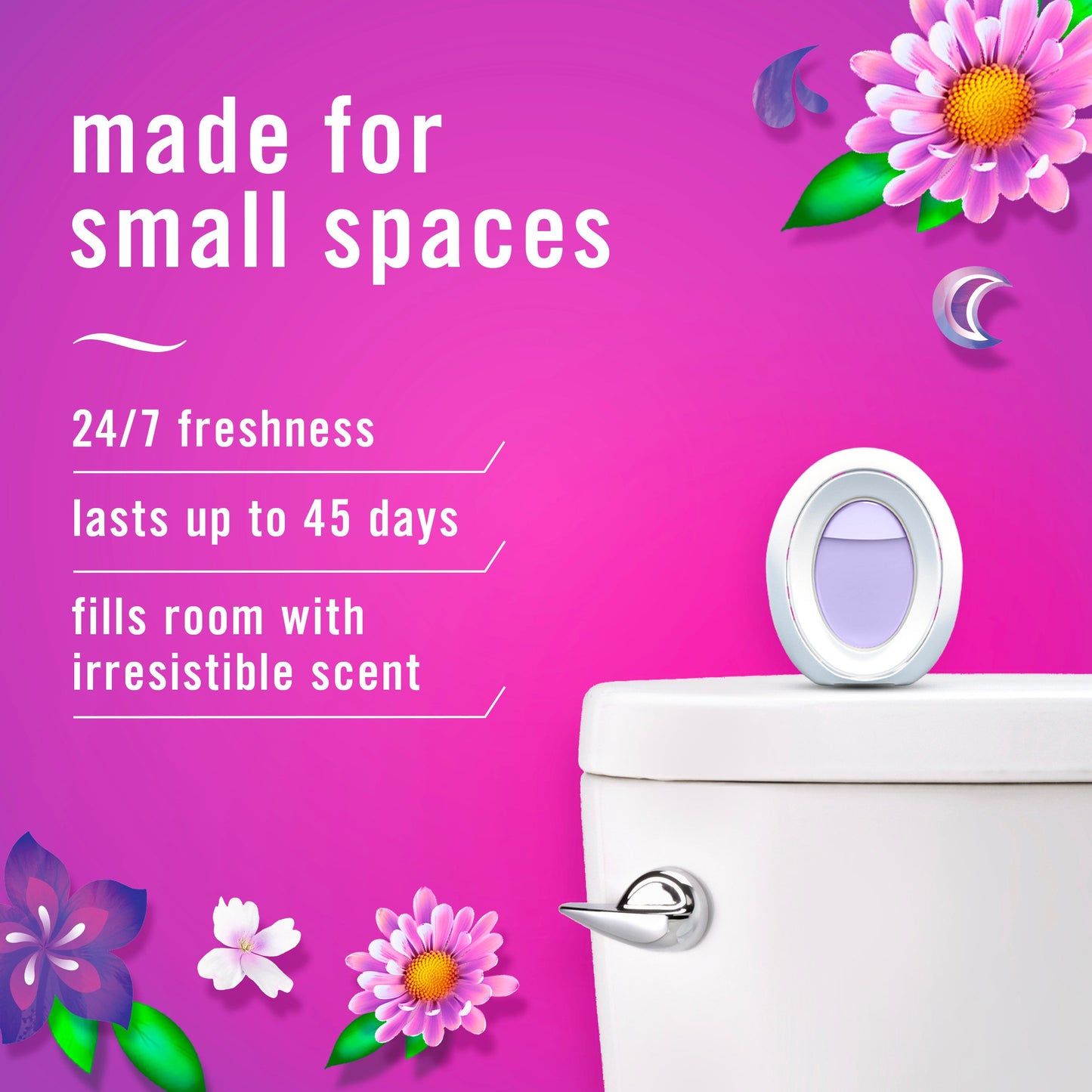 Febreze Bathroom Air Freshener - Moonlight Breeze with Gain Scent