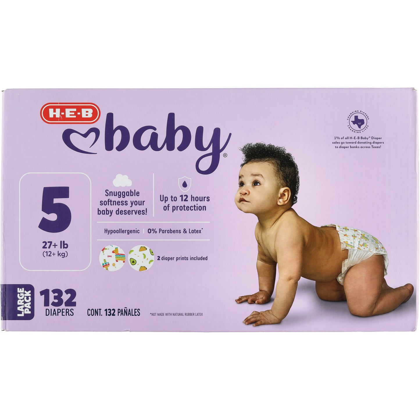 H-E-B Baby Large Pack Diapers - Size 5