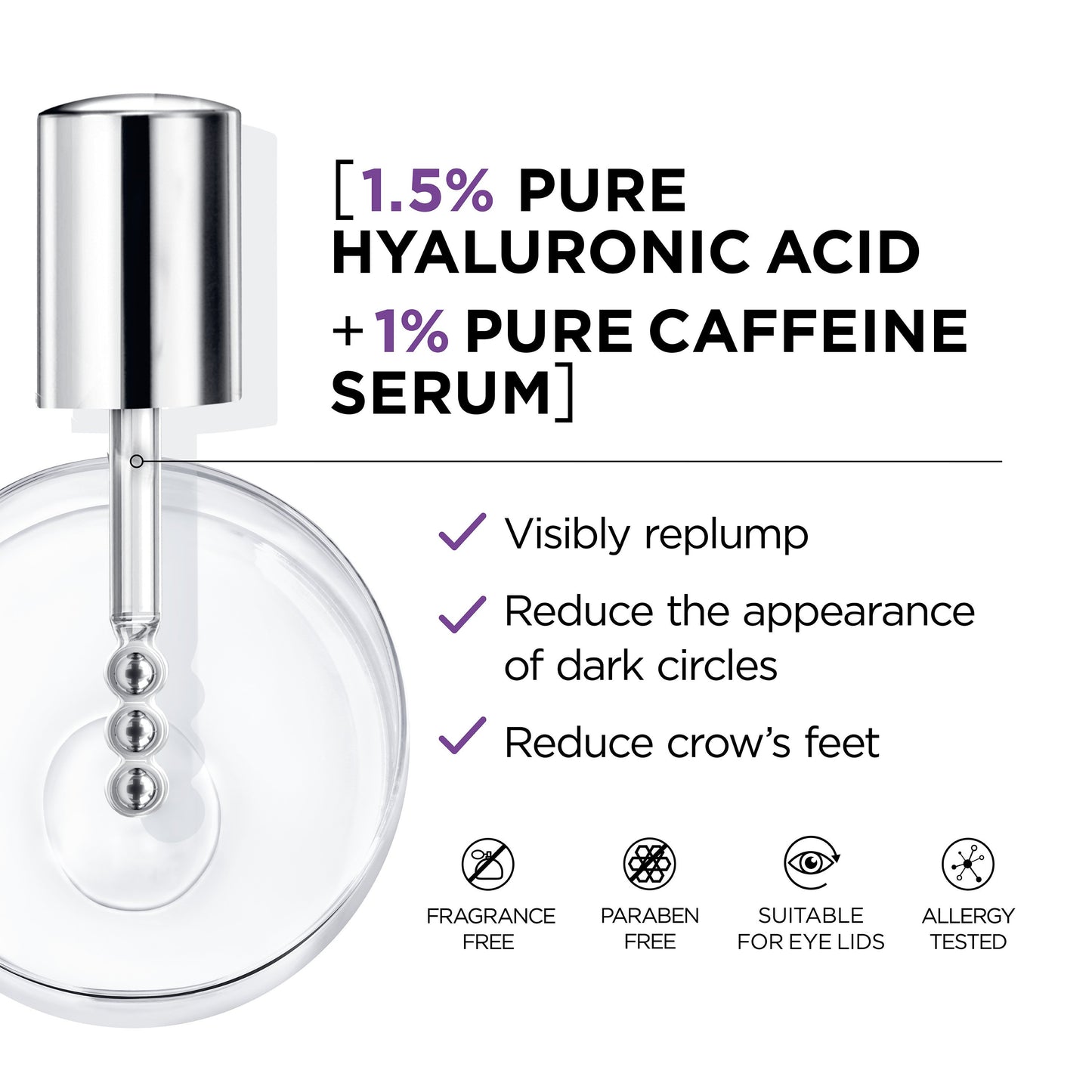L'Oréal Paris Revitalift Derm Intensives Hyaluronic Caffeine Eye Serum