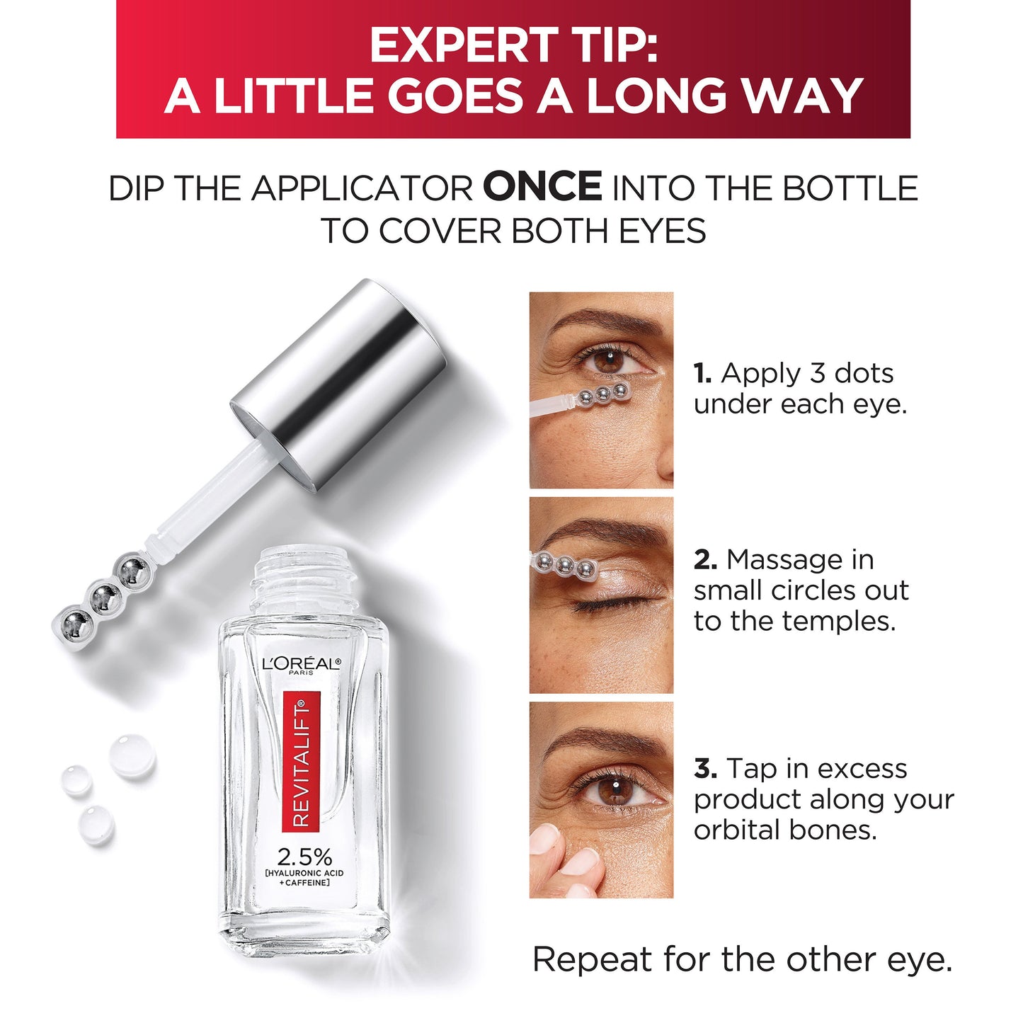 L'Oréal Paris Revitalift Derm Intensives Hyaluronic Caffeine Eye Serum