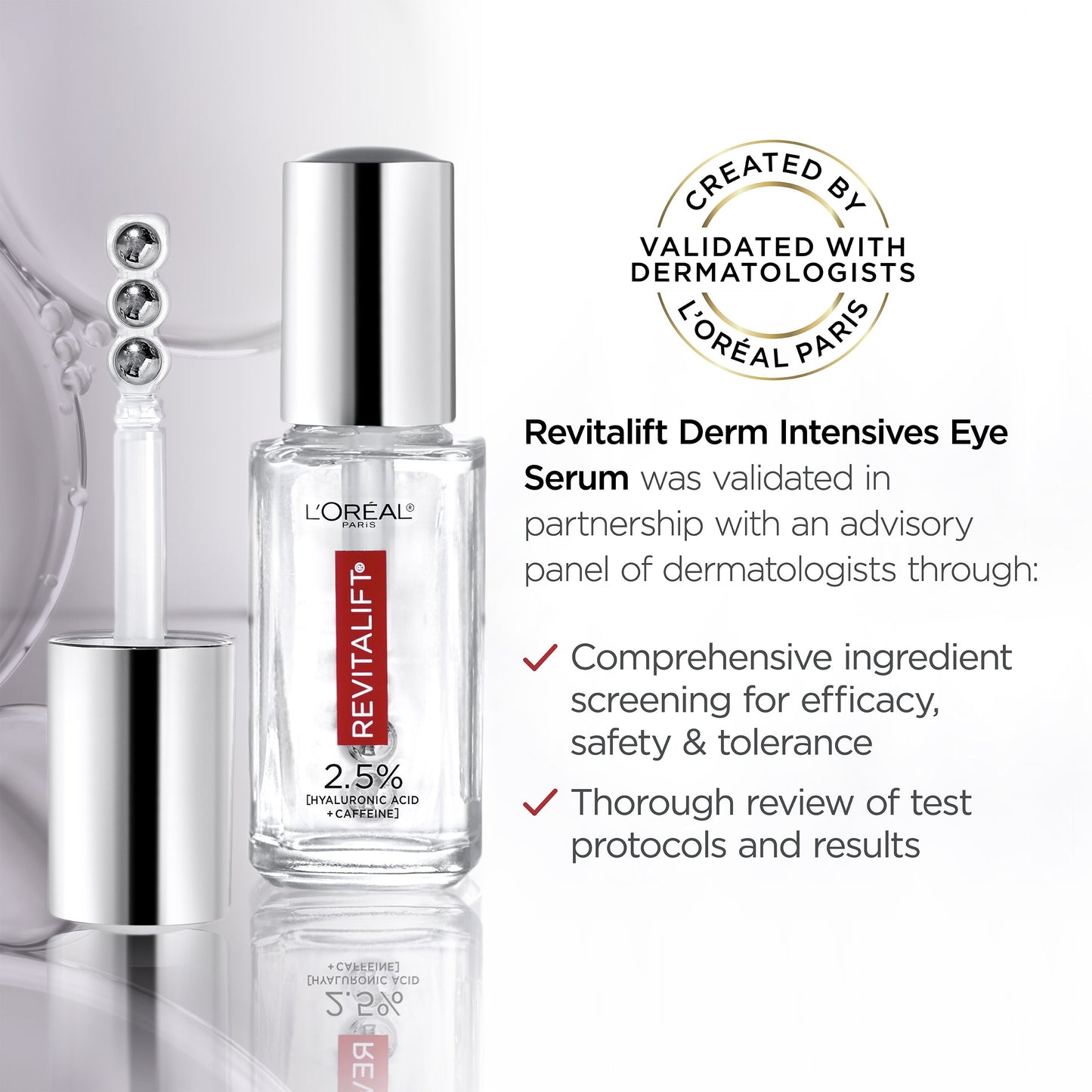 L'Oréal Paris Revitalift Derm Intensives Hyaluronic Caffeine Eye Serum