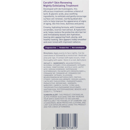 CeraVe Skin Renewing Nightly Exfoliating Treatment