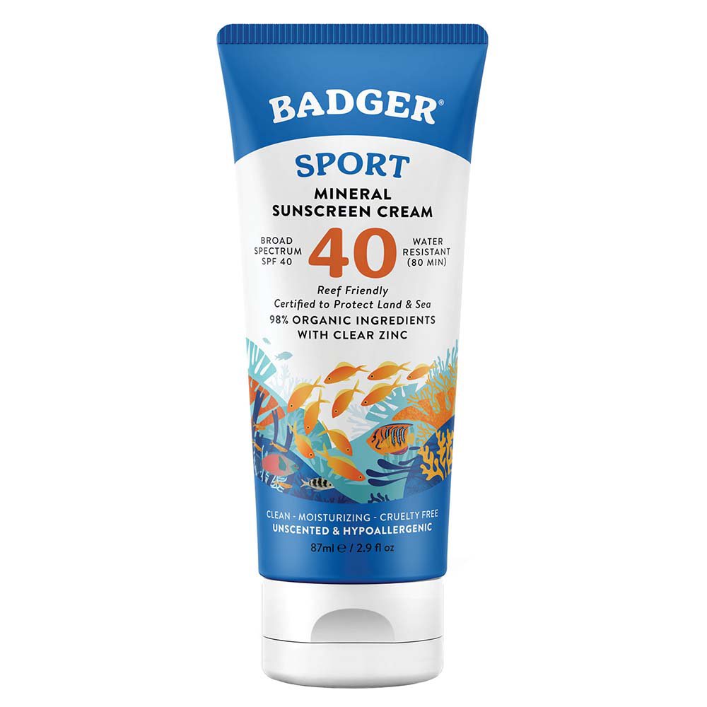 Badger Sport Mineral Sunscreen Cream - SPF 40