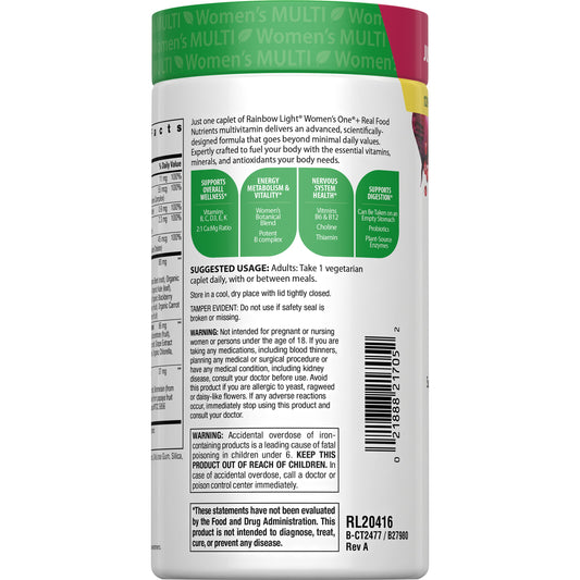Rainbow Light Women's One 50+ Daily Multivitamin Tablets