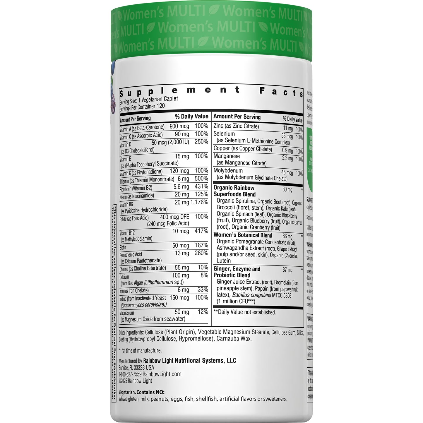 Rainbow Light Women's One 50+ Daily Multivitamin Tablets