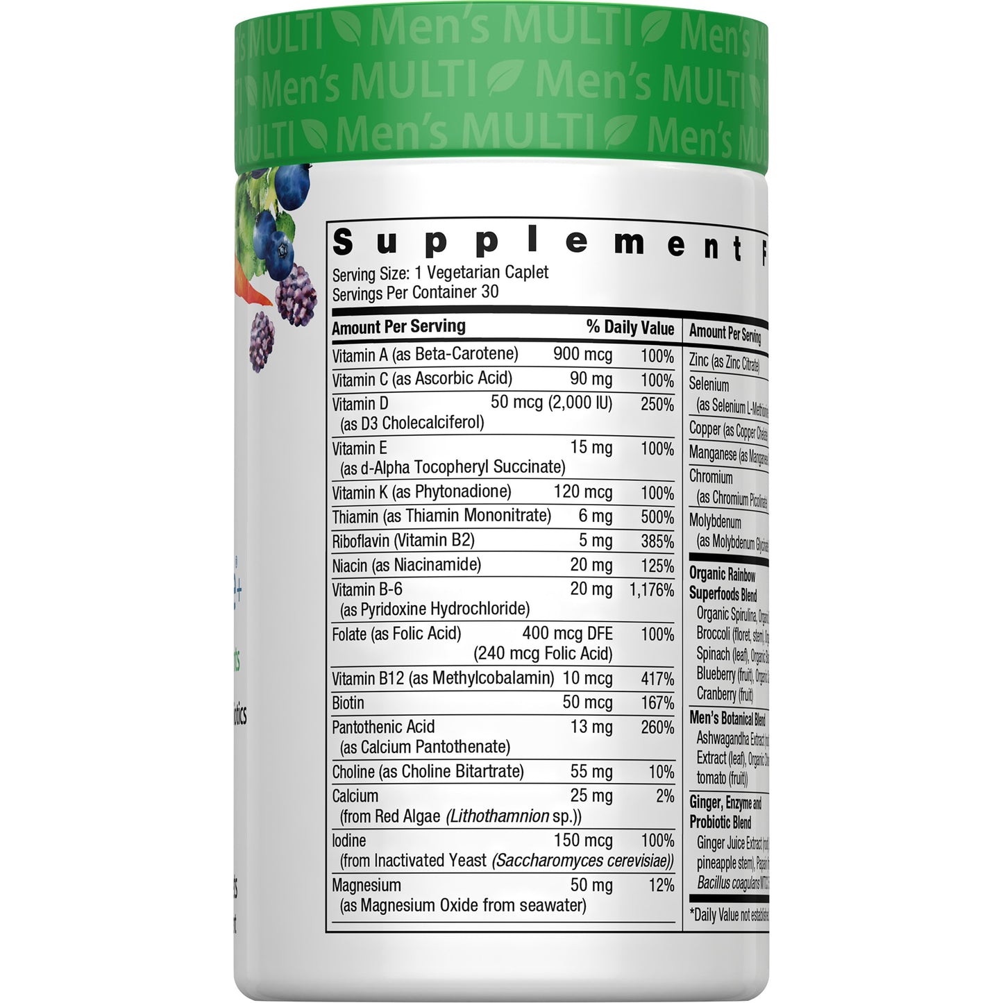 Rainbow Light Men's One Daily Multivitamin Tablets