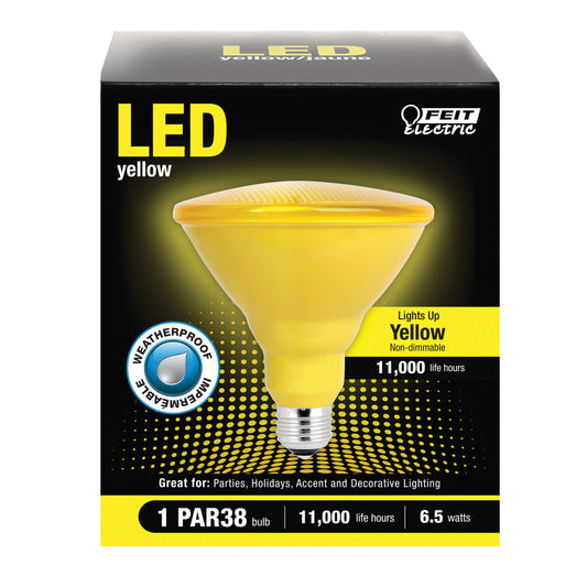 Feit Electric PAR38 6.5-Watt LED Light Bulb - Yellow