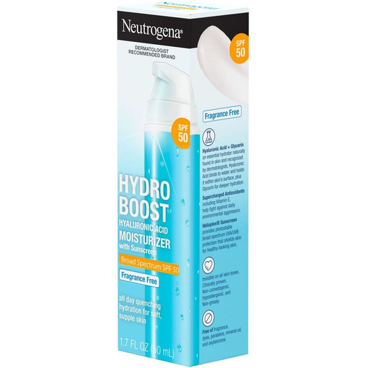 Neutrogena Hydro Boost SPF 50 Hyaluronic Acid Moisturizer