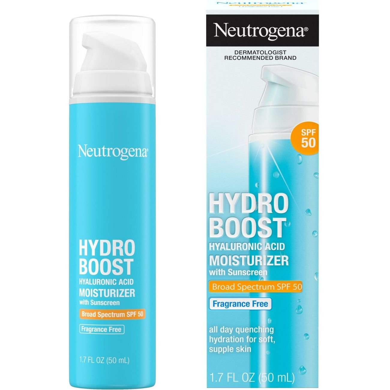 Neutrogena Hydro Boost SPF 50 Hyaluronic Acid Moisturizer