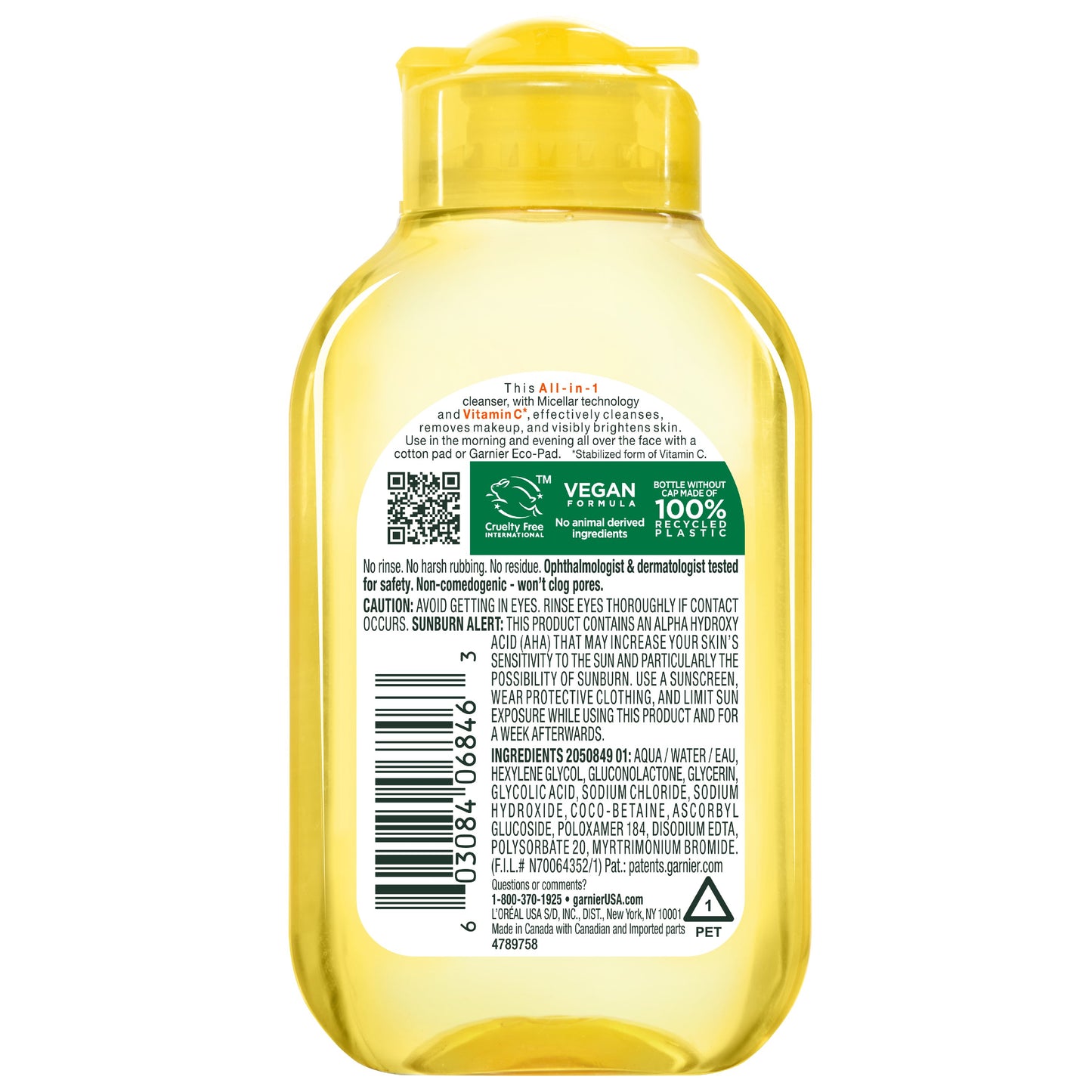 Garnier SkinActive Micellar Cleansing Water - Vitamin C