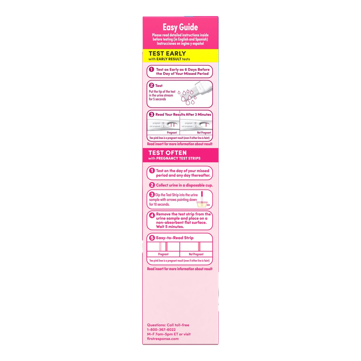 First Response Comfort Check Pregnancy Tests