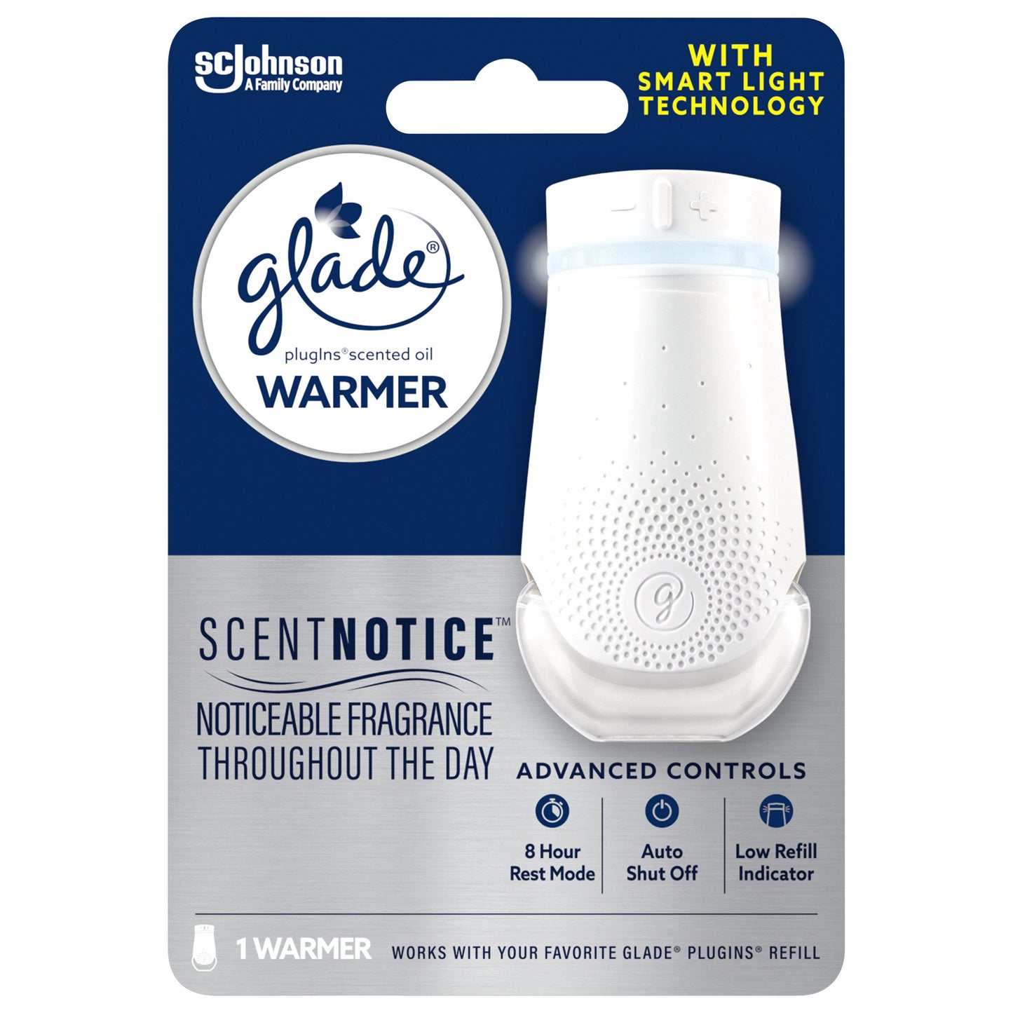 Glade PlugIns Scented Oil PLUS Air Freshener Oil Warmer with ScentNotice Technology