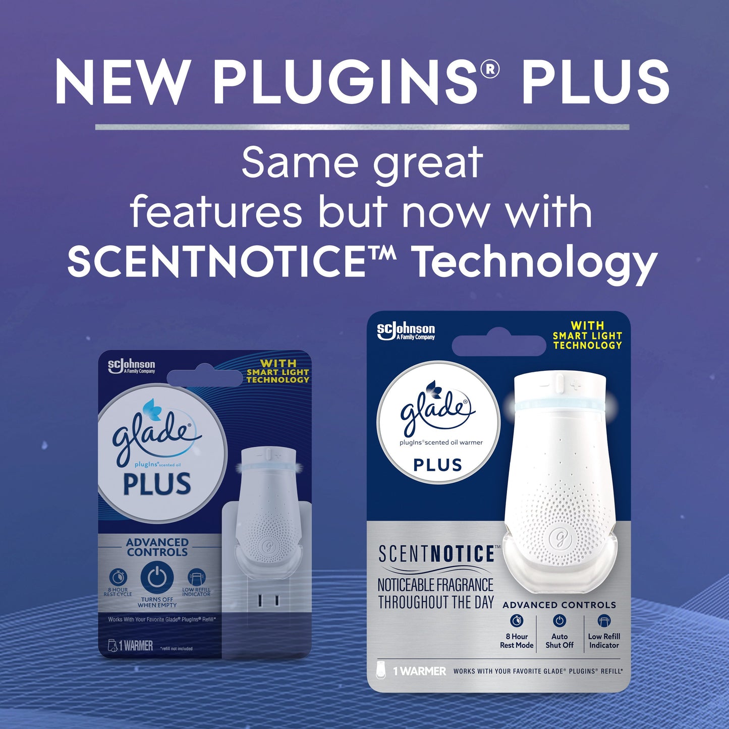 Glade PlugIns Scented Oil PLUS Air Freshener Oil Warmer with ScentNotice Technology