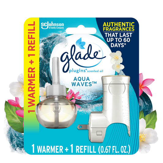 Glade PlugIns Warmer & Scented Oil Refill - Aqua Waves