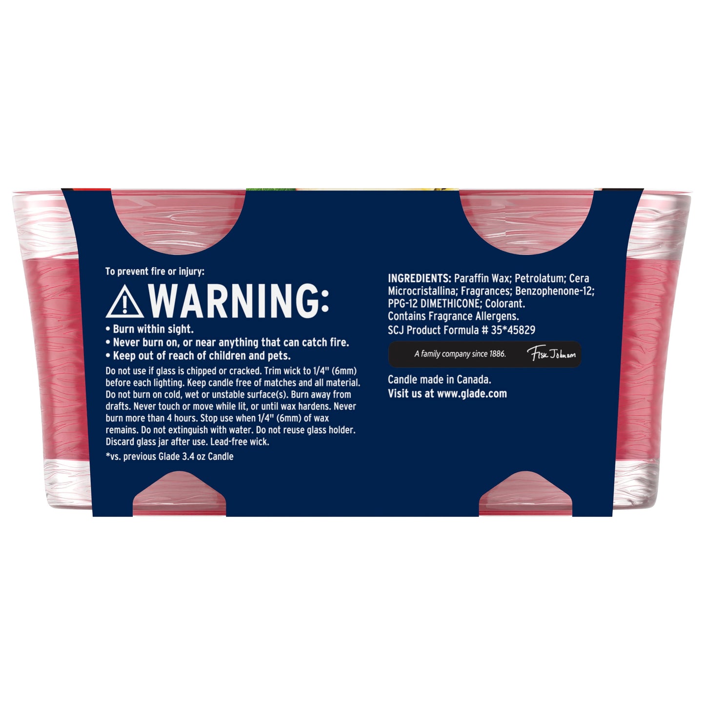 Glade Candle Twin Pack Apple Cinnamon, 2 pk