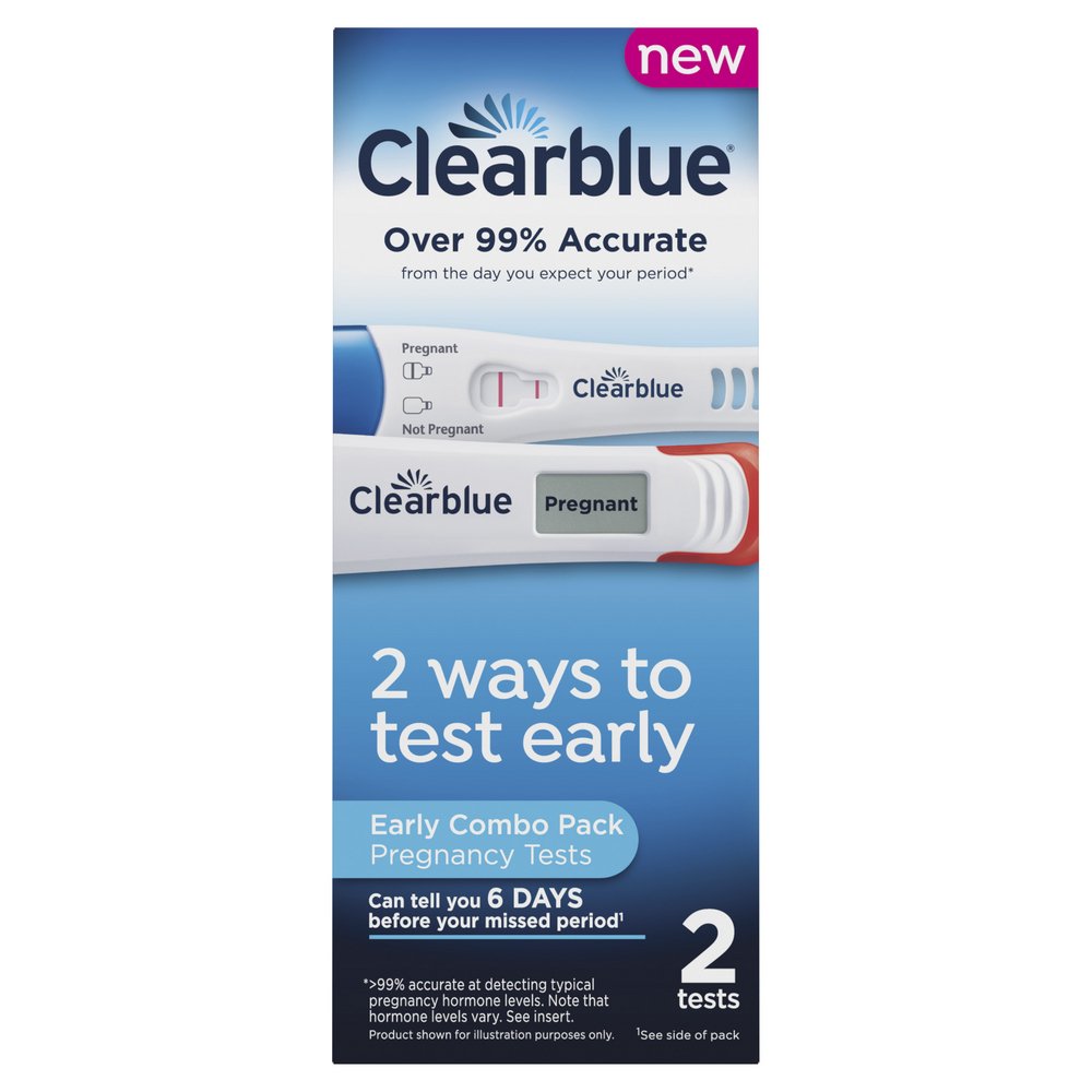 Clearblue Pregnancy Test Combo Pack - Digital with Smart Countdown & Rapid Detection