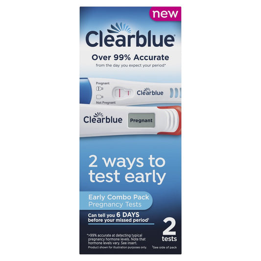 Clearblue Pregnancy Test Combo Pack - Digital with Smart Countdown & Rapid Detection