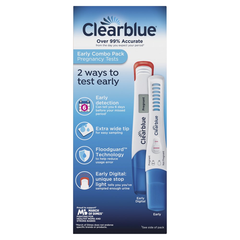Clearblue Pregnancy Test Combo Pack - Digital with Smart Countdown & Rapid Detection