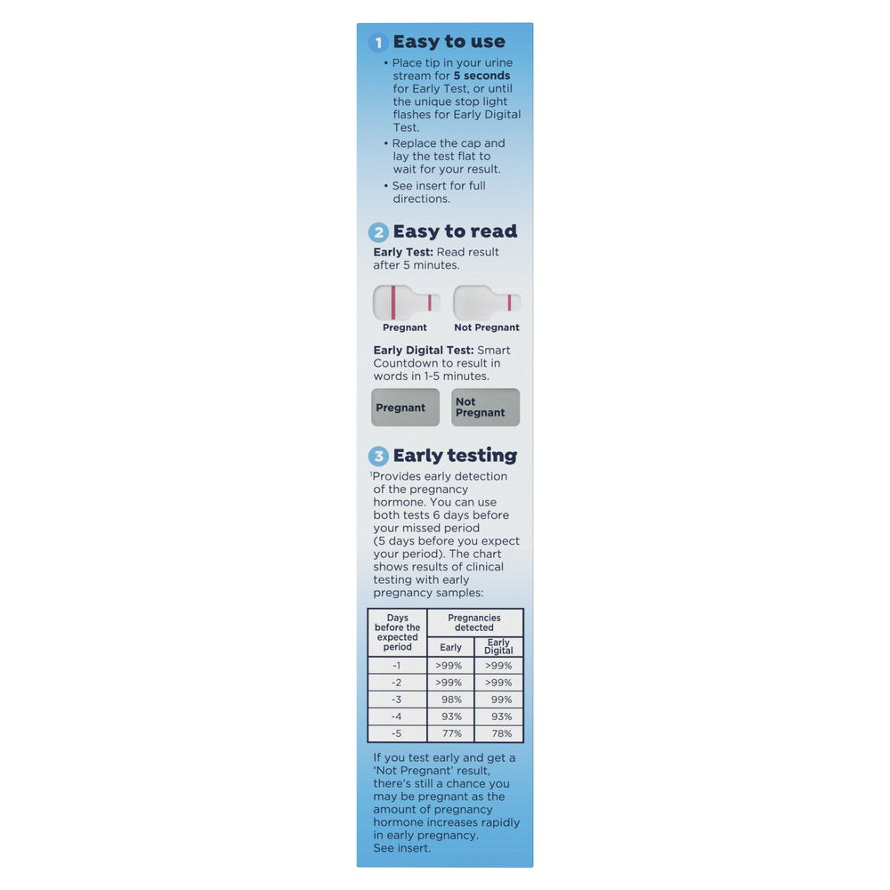 Clearblue Pregnancy Test Combo Pack - Digital with Smart Countdown & Rapid Detection