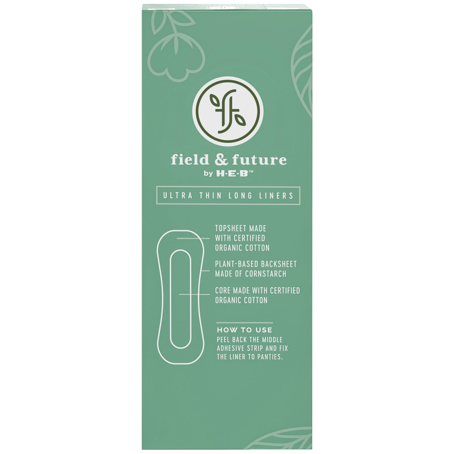 Field & Future by H-E-B Organic Cotton Ultra Thin Liners – Extra Long