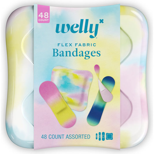 Welly Flex Fabric Colorwash Bandages - Assorted Sizes