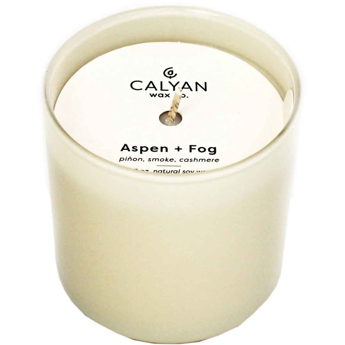 Calyan Wax Co. Aspen + Fog Scented Soy Candle