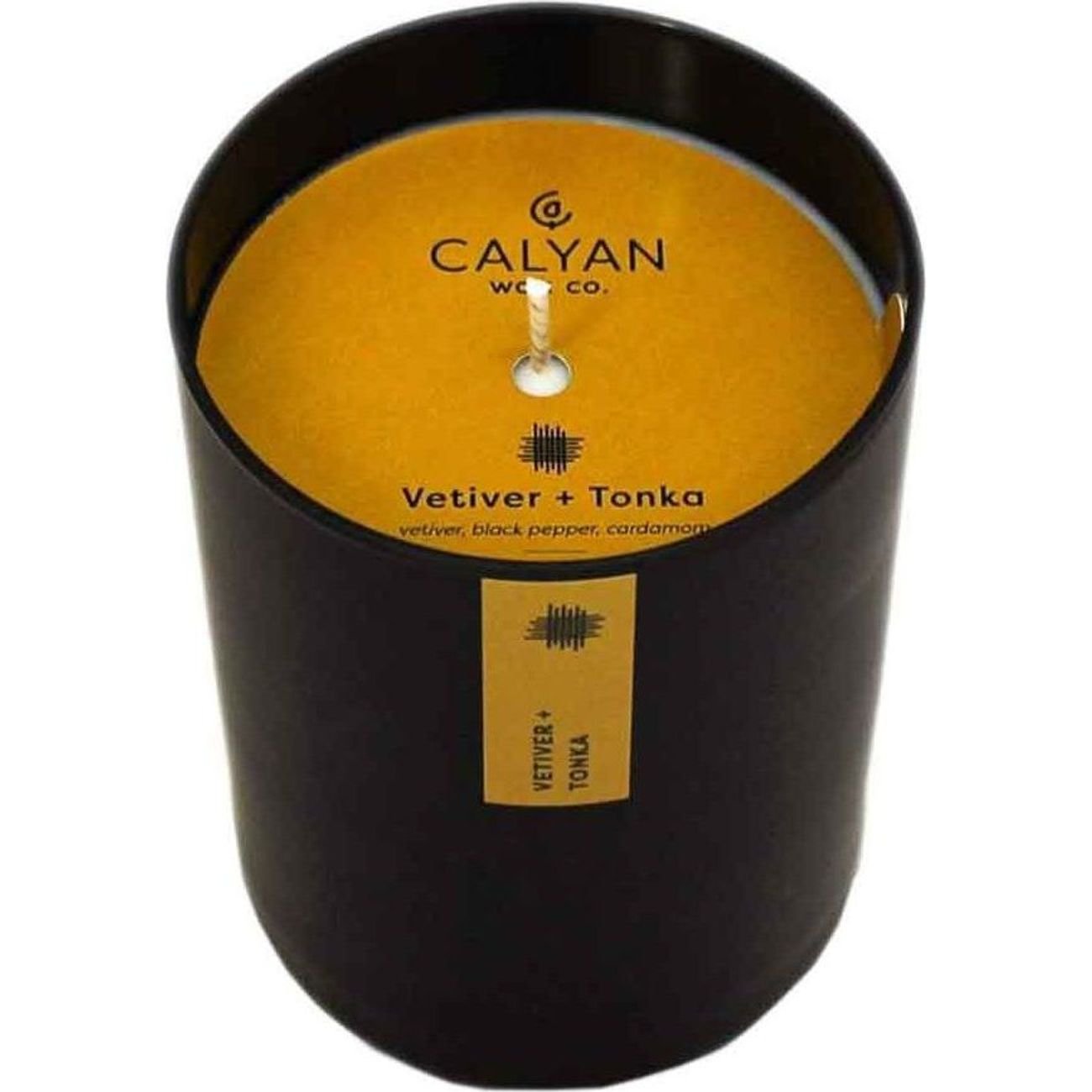 Calyan Wax Co. Vetiver + Tonka Scented Soy Candle