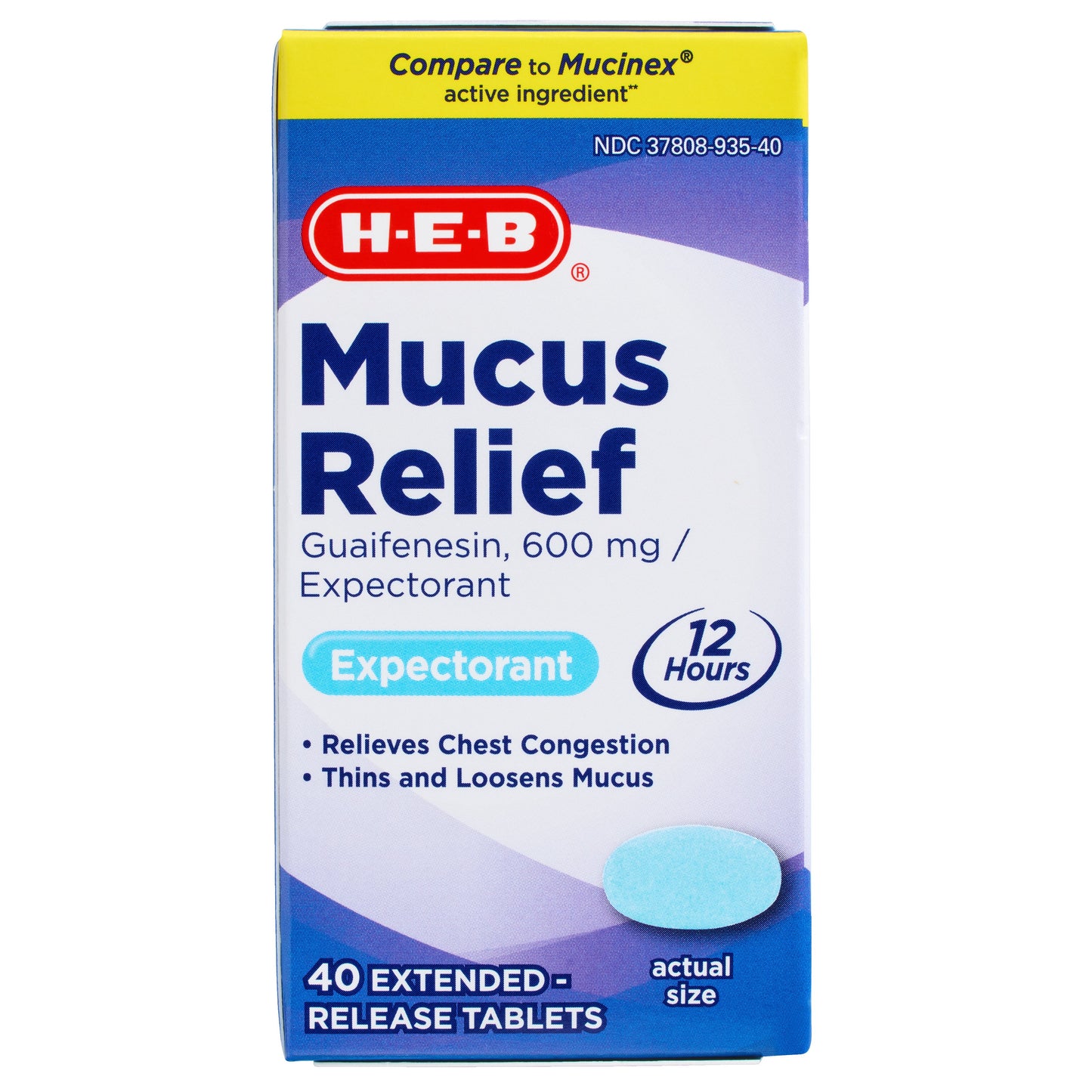 H-E-B Mucus Relief Expectorant Extended-Release Tablets
