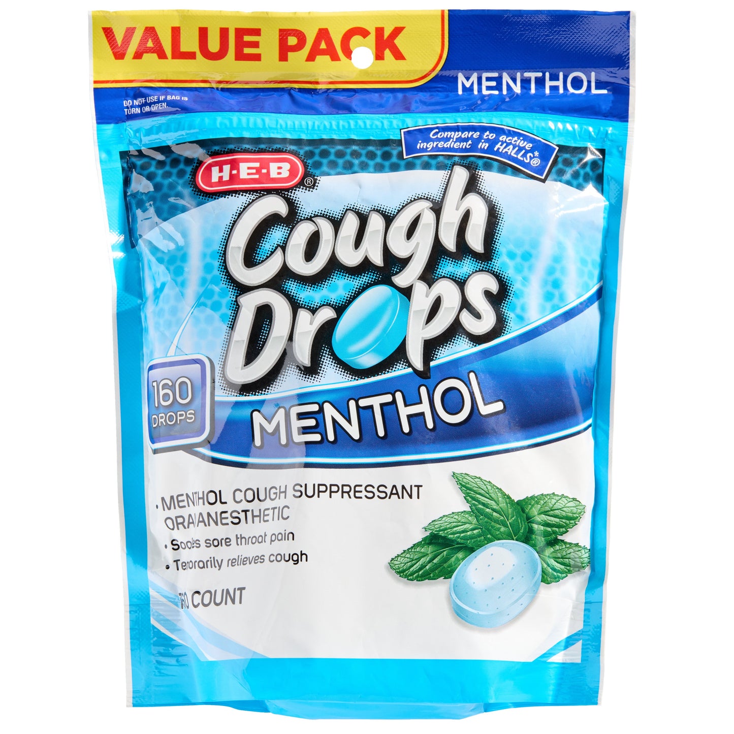 H-E-B Menthol Cough Drops – Value Pack